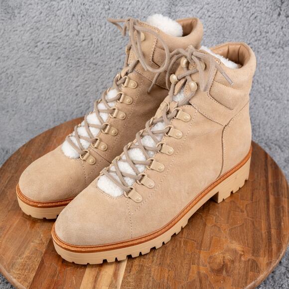 Marc Fisher Womens Mallie Beige Winter & Snow Boots Sz 10 M - Picture 3 of 8
